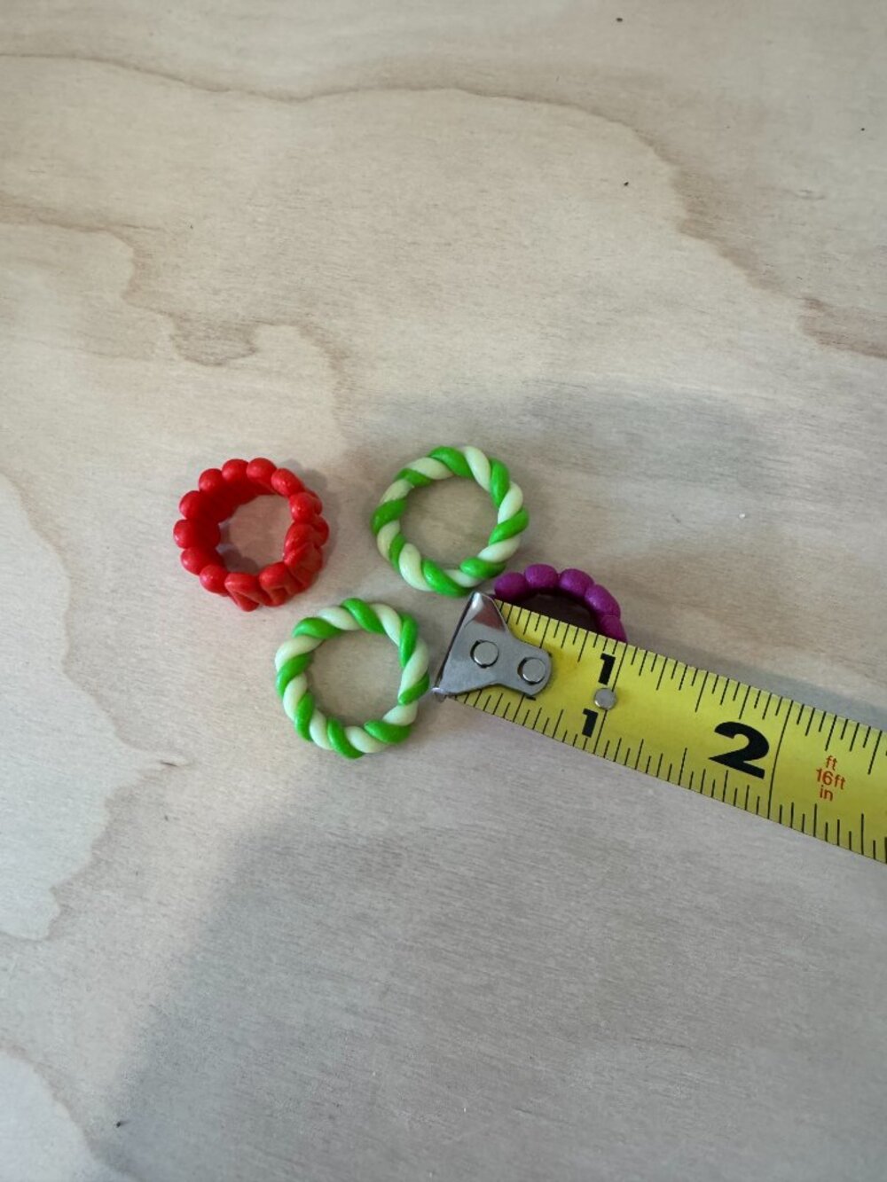 misc multicolor polymer ring set - Picture 2 of 4